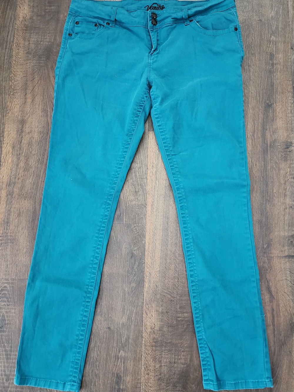 Vanity Teal Women's Slim Jeans